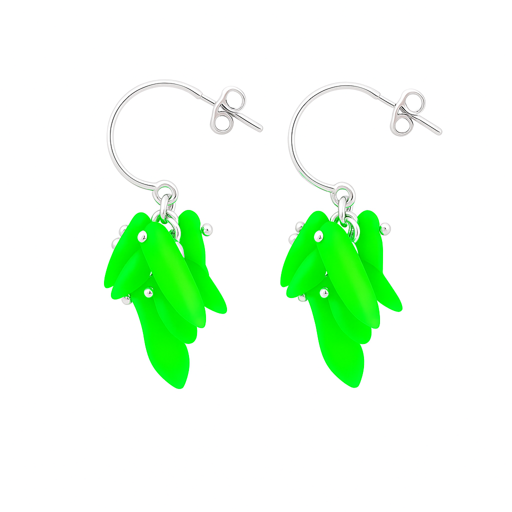 Mojito_Flzz_silver_green_front_view