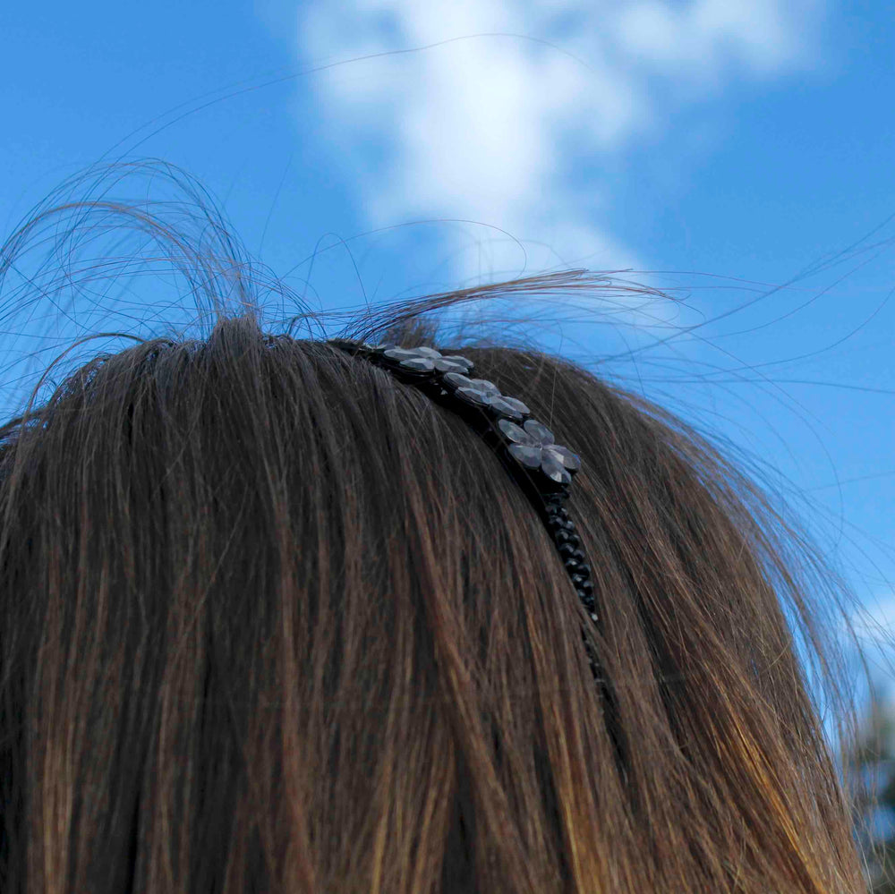 Black Floral Head Band - melissacurry