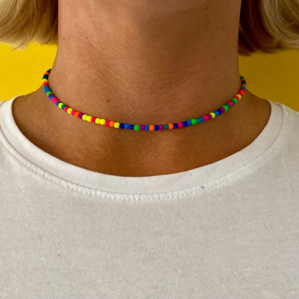 Zing Rainbow & Pearl Necklace