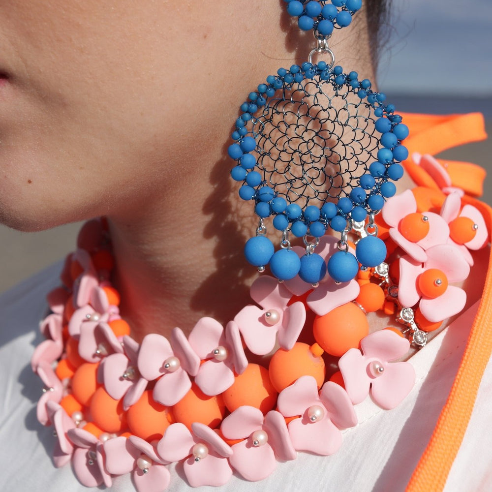 Tangerine Bloom Collar - melissacurry