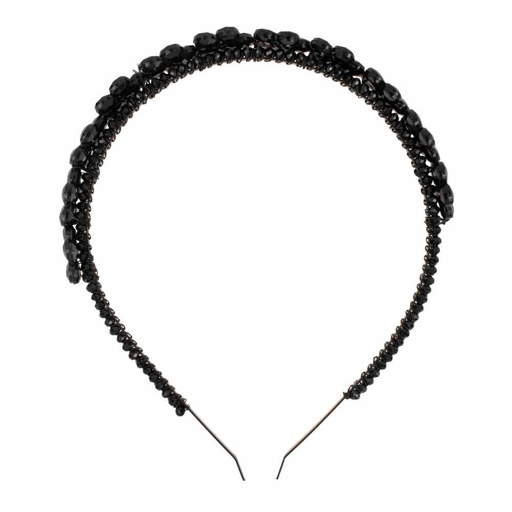 Black Floral Head Band - melissacurry