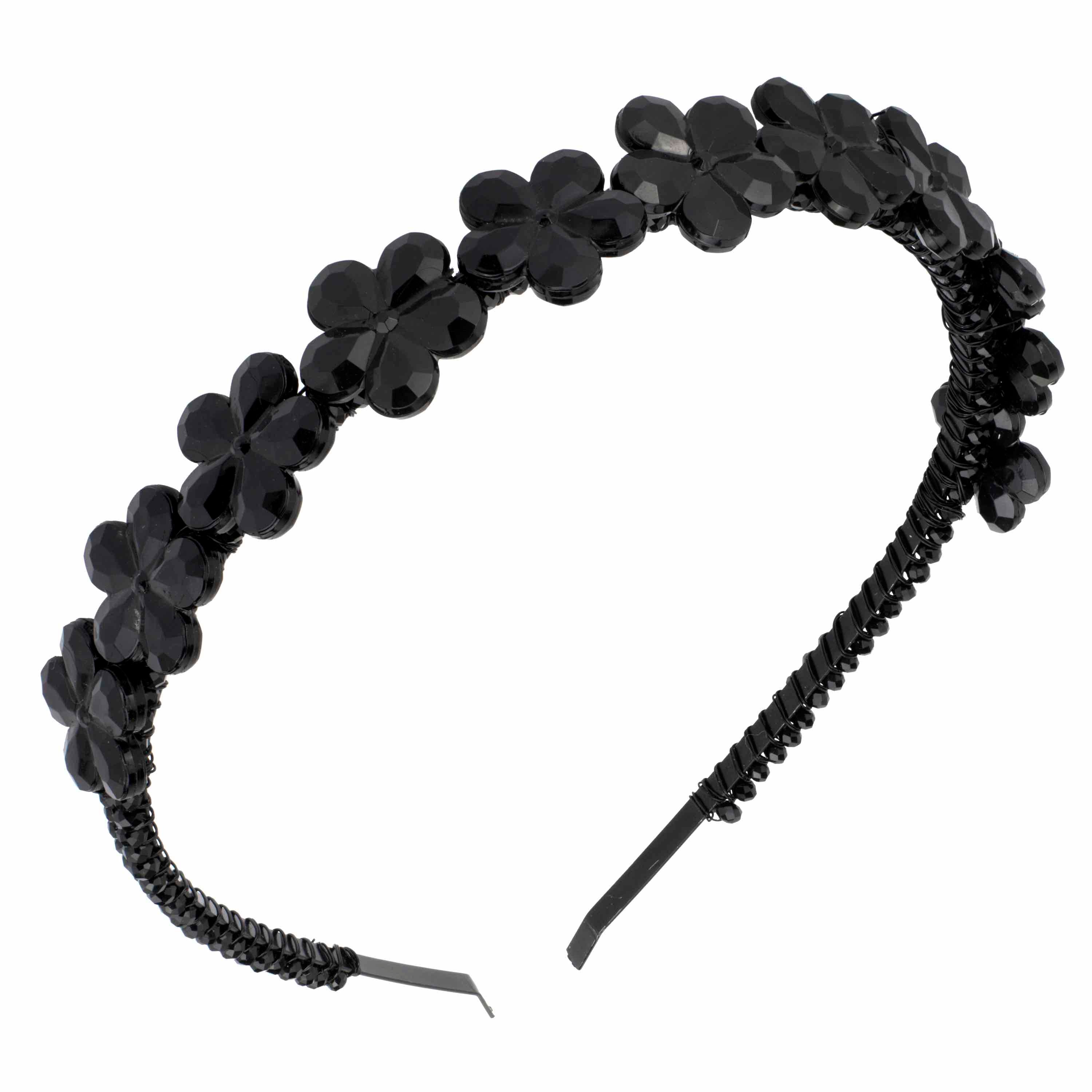Black Floral Head Band - melissacurry