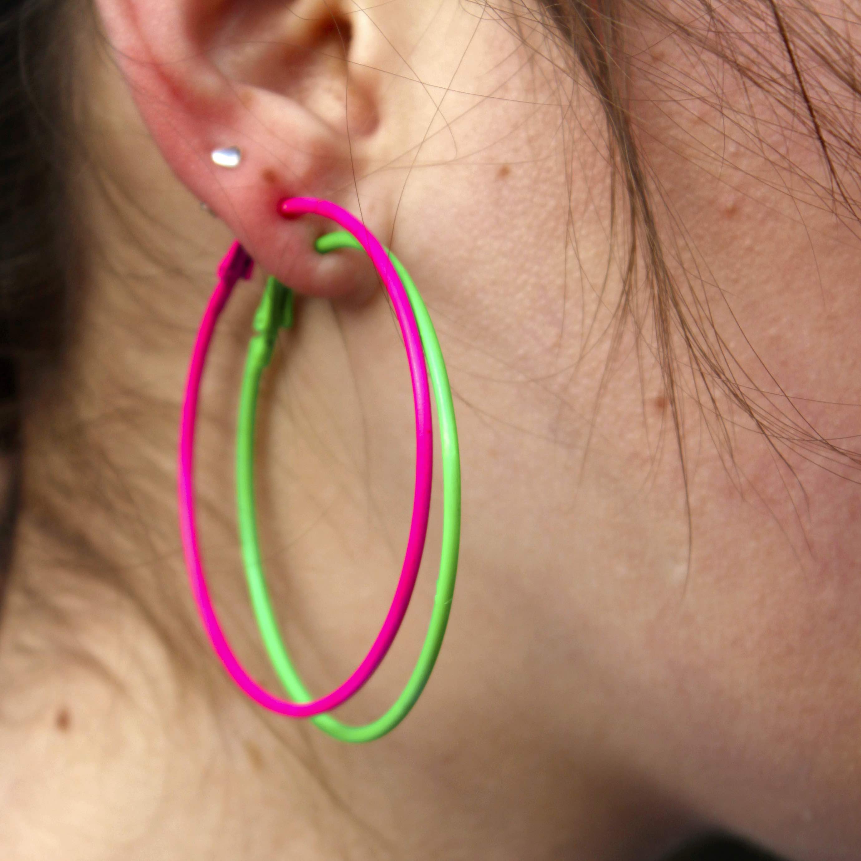 Mix and Match Neon Hoops - melissacurry